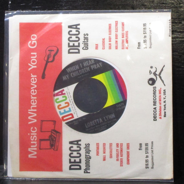 Loretta Lynn - Everybody Wants To Go To Heaven 7" Mint- Vinyl 45 Decca 31879 - Shuga Records
