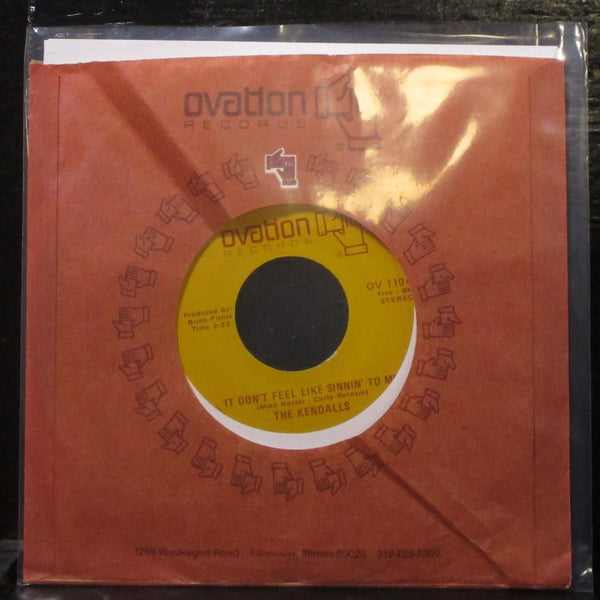 The Kendalls - It Don't Feel Like Sinnin' To Me / Try Me Again 7" Mint- Vinyl 45 - Shuga Records