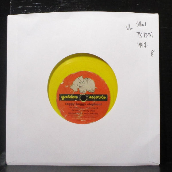 Sandpipers / Mitchell Miller - Saggy Baggy Elephant 6" VG Yellow Vinyl 78 Golden - Shuga Records