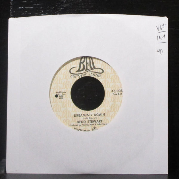 Redd Stewart - Dreaming Again / And The Rains Come Down 7" VG+ Vinyl 45 Bell - Shuga Records