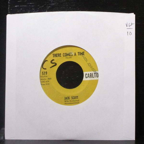 Jack Scott - There Comes A Time / Baby Marie 7" VG+ Vinyl 45 Carlton 519 USA - Shuga Records