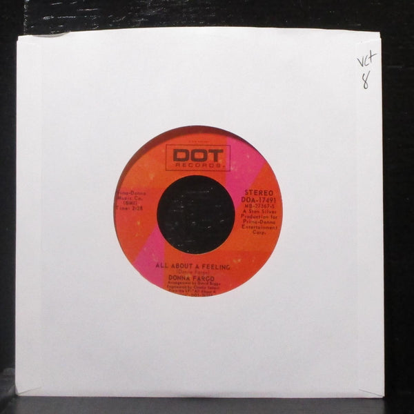Donna Fargo - All About A Feeling / I'll Try A Little Bit Harder 7" VG+ Vinyl 45 - Shuga Records