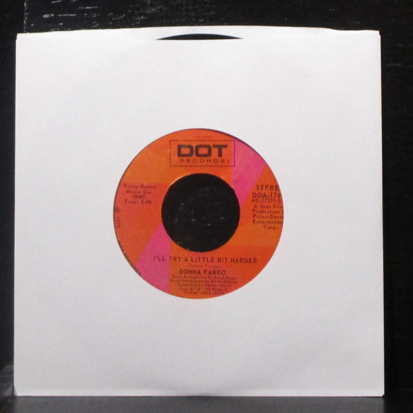 Donna Fargo - All About A Feeling / I'll Try A Little Bit Harder 7" VG+ Vinyl 45 - Shuga Records