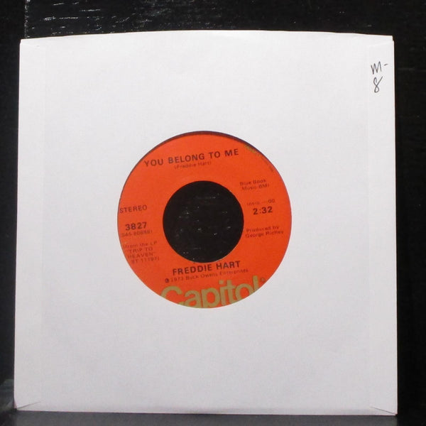 Freddie Hart - Hang In There Girl / You Belong To Me 7" Mint- Vinyl 45 Capitol - Shuga Records