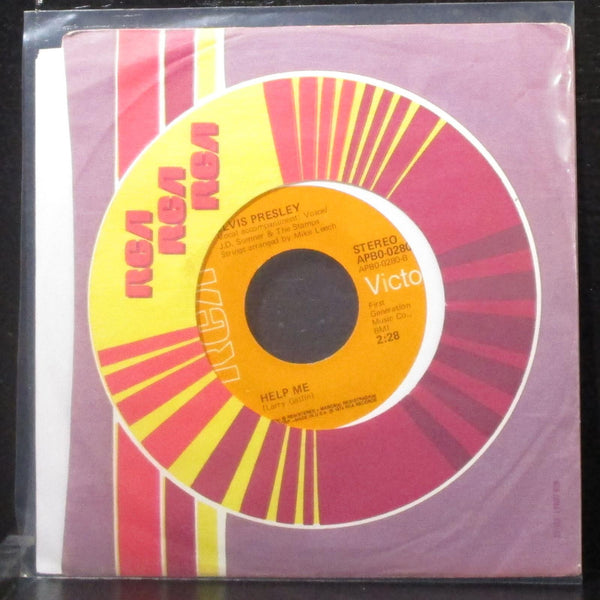 Elvis Presley - If You Talk In Your Sleep / Help Me 7" VG+ Vinyl 45 RCA USA 1974 - Shuga Records