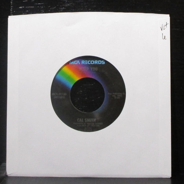 Cal Smith - Bleep You / An Hour And A Six-Pack 7" VG+ Vinyl 45 MCA-40136 USA - Shuga Records