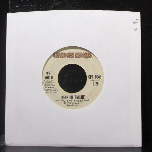 Wet Willie - Keep On Smilin' / Soul Jones 7" VG+ Vinyl 45 Capricorn CPR 0043 USA - Shuga Records