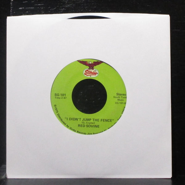 Red Sovine - Phantom 309 / I Didn't Jump The Fence 7" VG+ Vinyl 45 Starday 1975 - Shuga Records