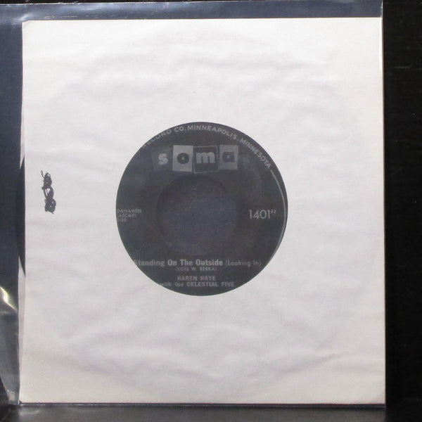 Karen Kaye - Chained / Standing On The Outside 7" VG+ Vinyl 45 Soma 1401 1963 - Shuga Records