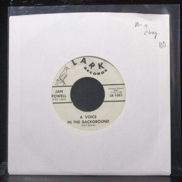 Jan Powell - A Voice In The Background / I'll Bet You 7" Mint- Vinyl 45 Lark USA - Shuga Records