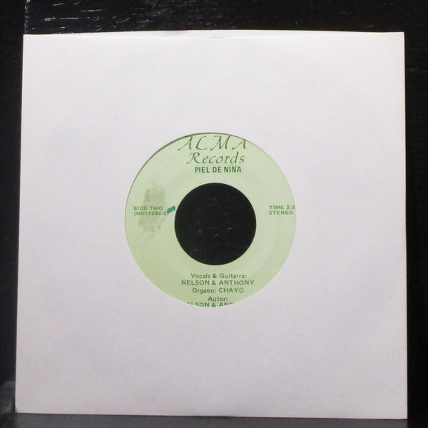 Nelson & Anthony - Hoy Yo Vi Salir La Luna / Piel De Nina 7" VG+ Vinyl 45 Alma - Shuga Records