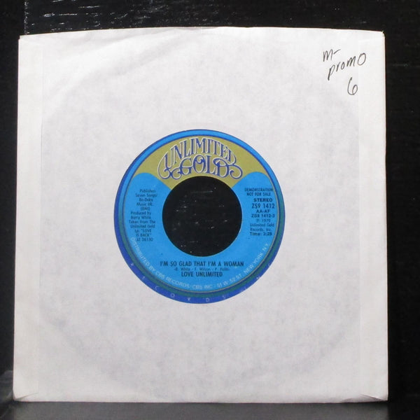 Love Unlimited - I'm So Glad That I'm A Woman 7" Mint- Promo Vinyl 45 ZS9 1412 - Shuga Records