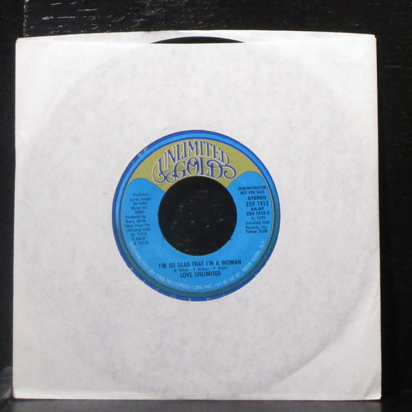 Love Unlimited - I'm So Glad That I'm A Woman 7" Mint- Promo Vinyl 45 ZS9 1412 - Shuga Records