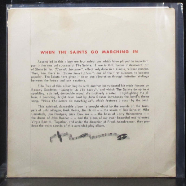 St. Agnes High School Dance Band - The Saints EP 7" VG+ Vinyl 45 KB 559 USA priv - Shuga Records