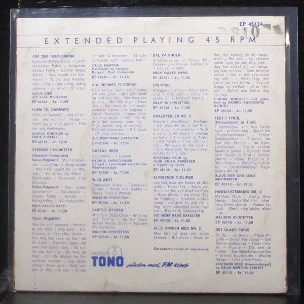 Gustav Winckler - Alle Synger Med - Nr. 2 7" VG- Vinyl 45 Denmark Tono - Shuga Records