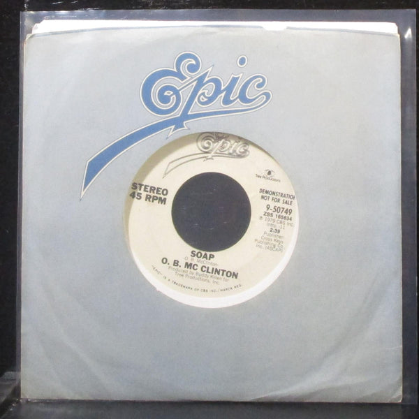 O.B. McClinton - Soap 7" Mint- Promo Vinyl 45 Epic 9-50749 USA 1979 - Shuga Records