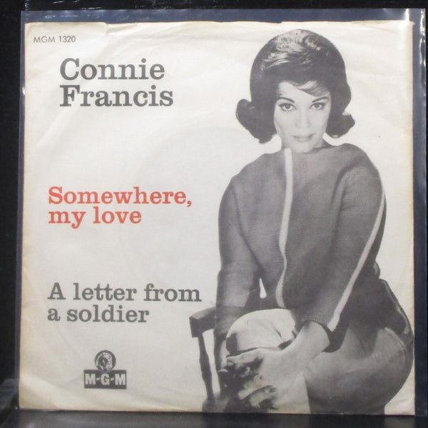 Connie Francis - Somewhere, My Love 7" VG+ Vinyl 45 MGM 1320 Denmark 1966 - Shuga Records