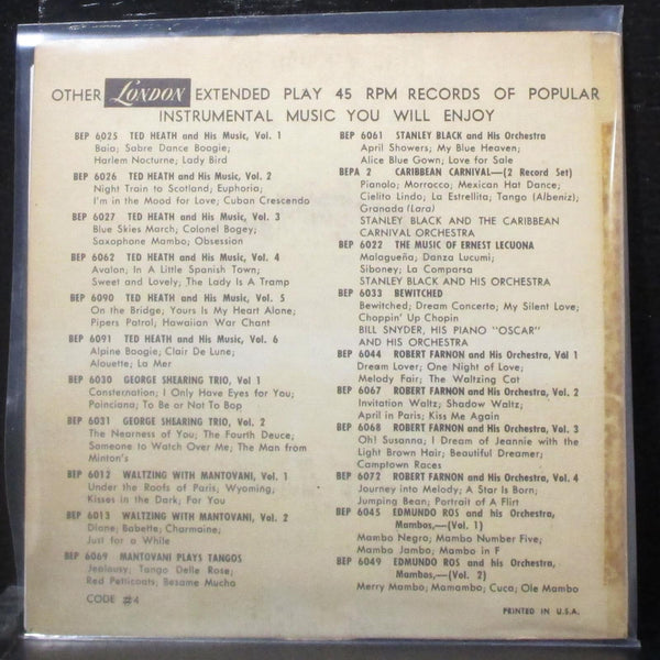 Frank Chanksfield - The Music Of Noel Coward, Vol. 2 7" Mint- Vinyl 45 UK London - Shuga Records