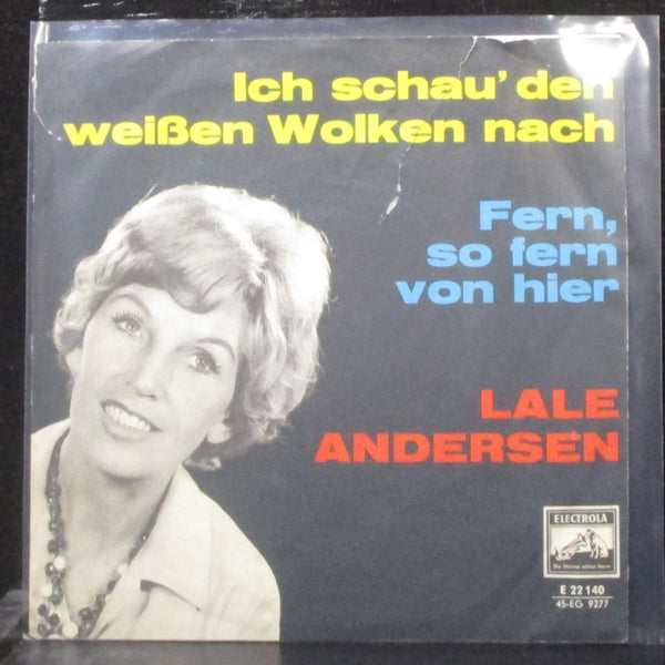 Lale Anderson - Ich Schau Den Weien Wolken Nach 7" VG Vinyl 45 Electrola 1962 - Shuga Records
