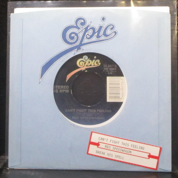 REO Speedwagon - Can't Fight This Feeling / Break His Spell 7" Mint- Vinyl 45 - Shuga Records