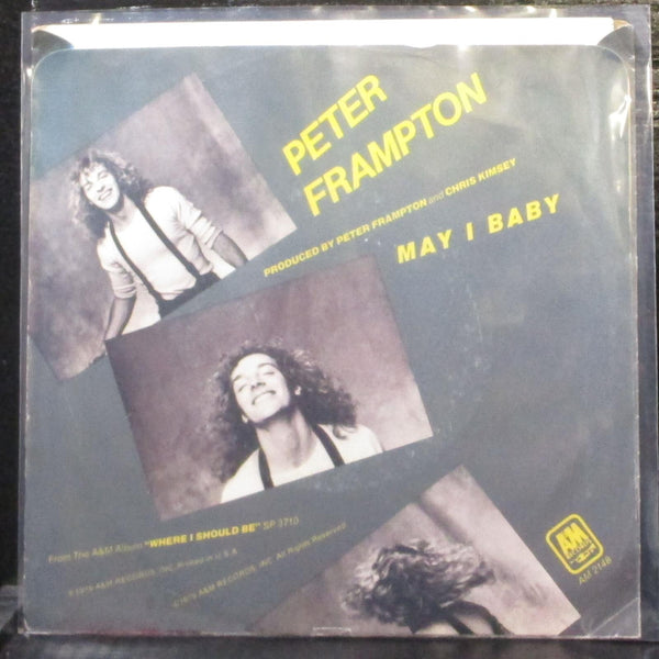Peter Frampton - I Can't Stand It No More / May I Baby 7" Mint- Vinyl 45 A&M - Shuga Records