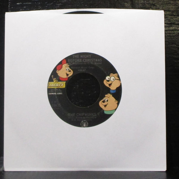The Chipmunks - Wonderful Day / The Day Before Christmas 7" VG Vinyl 45 Liberty - Shuga Records