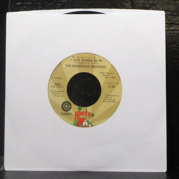 The Righteous Brothers - Rock And Roll Heaven 7" VG+ Vinyl 45 Capitol 7002 USA - Shuga Records