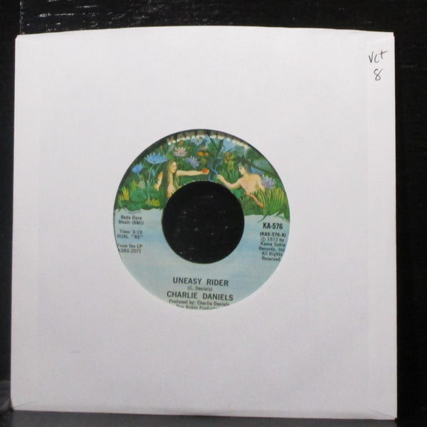 Charlie Daniels - Uneasy Rider / Funky Junky 7" VG+ Vinyl 45 Kama Sutra KA-576 - Shuga Records