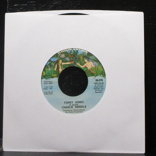 Charlie Daniels - Uneasy Rider / Funky Junky 7" VG+ Vinyl 45 Kama Sutra KA-576 - Shuga Records