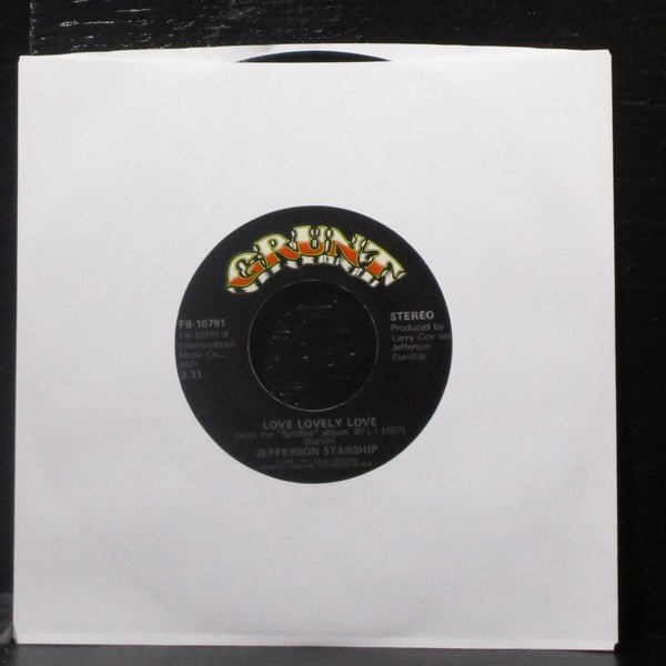 Jefferson Starship - St. Charles / Love Lovely Love 7" VG+ Vinyl 45 Grunt 1976 - Shuga Records