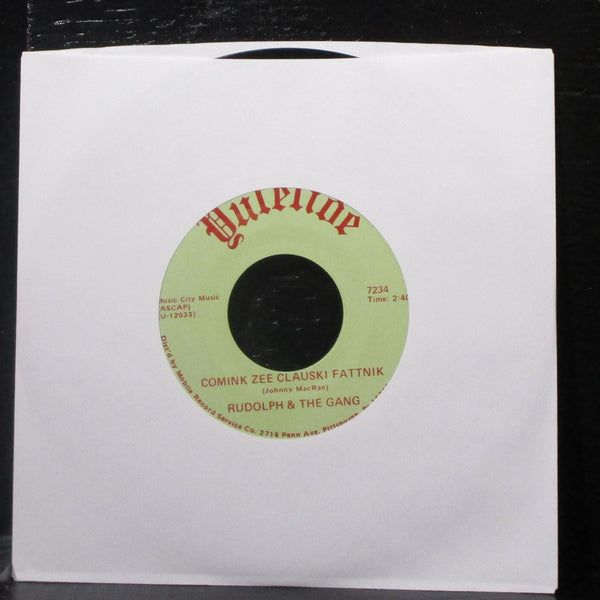 Rudolph & The Gang - Here Comes Fatty Clause 7" Mint- Vinyl 45 Yuletide 7233 USA - Shuga Records