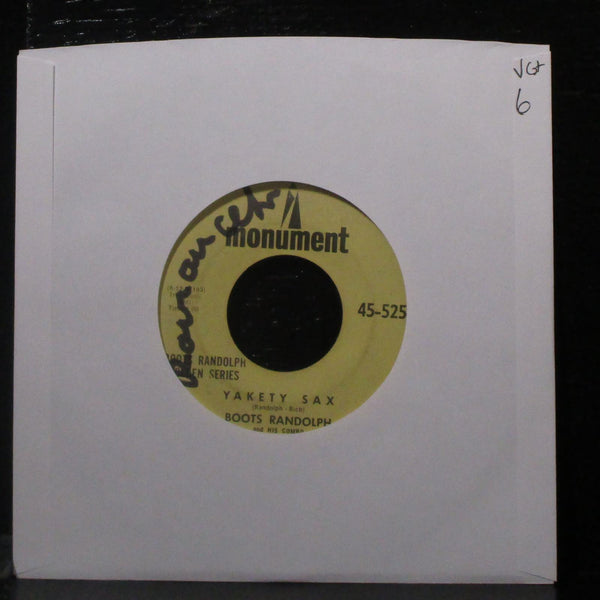 Boots Randolph - Yakety Sax / I Really Don't Want To Know 7" VG+ Vinyl 45-525 - Shuga Records