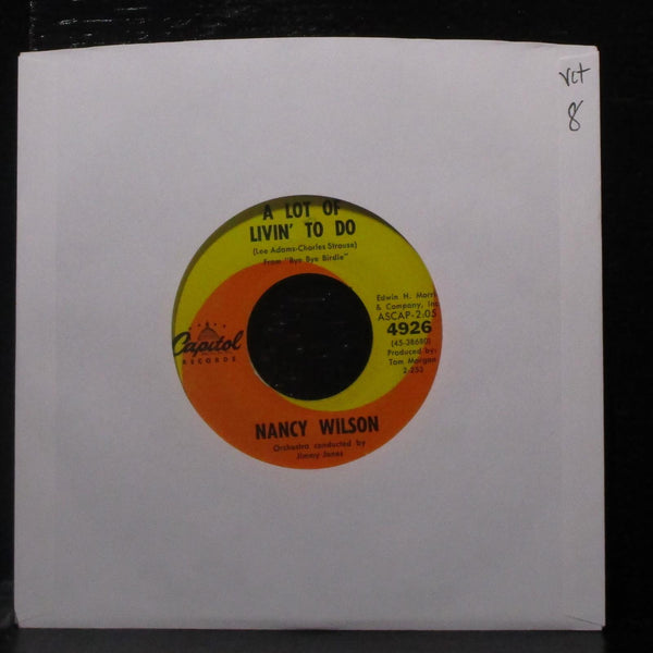 Nancy Wilson - A Lot Of Livin' To Do / You Can Have Him 7" VG+ Vinyl 45 Capitol - Shuga Records