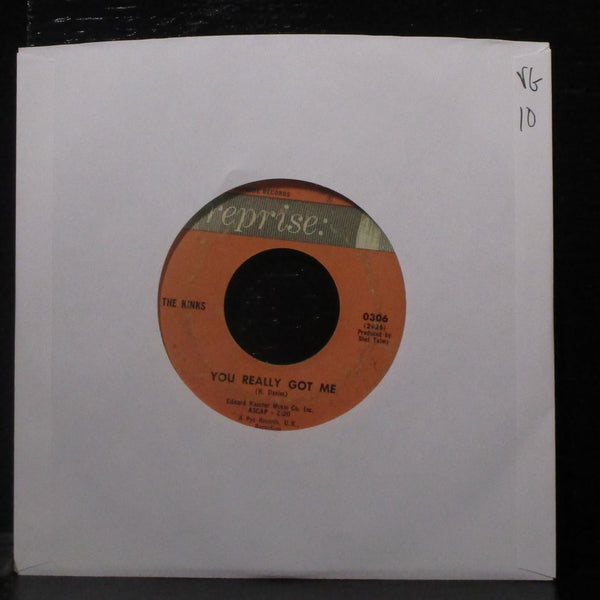 The Kinks - You Really Got Me / It's All Right 7" VG Vinyl 45 Reprise 0306 USA - Shuga Records
