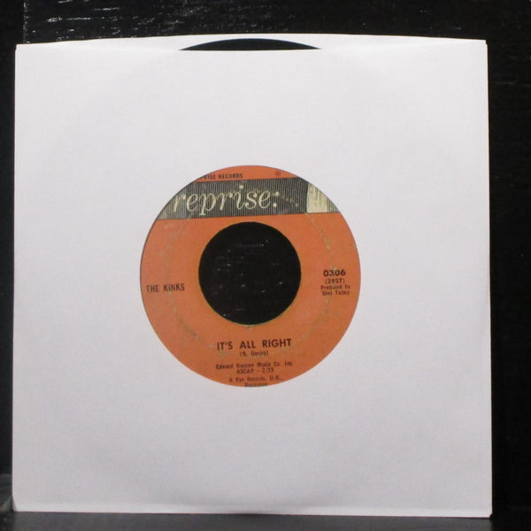 The Kinks - You Really Got Me / It's All Right 7" VG Vinyl 45 Reprise 0306 USA - Shuga Records