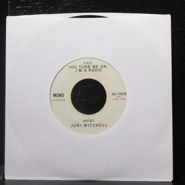 Joni Mitchell - You Turn Me On, I'm A Radio 7" VG+ Promo Vinyl 45 Asylum 1972 - Shuga Records