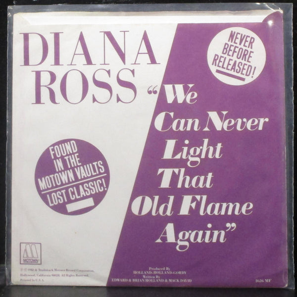 Diana Ross - We Can Never Light That Old Flame Again 7" Mint-- Promo Vinyl 45 - Shuga Records