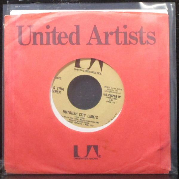 Ike & Tina Turner - Nutbush City Limits / Help Him 7" VG+ Vinyl 45 UA-XW298-W - Shuga Records