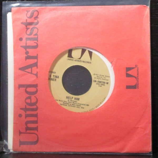 Ike & Tina Turner - Nutbush City Limits / Help Him 7" VG+ Vinyl 45 UA-XW298-W - Shuga Records