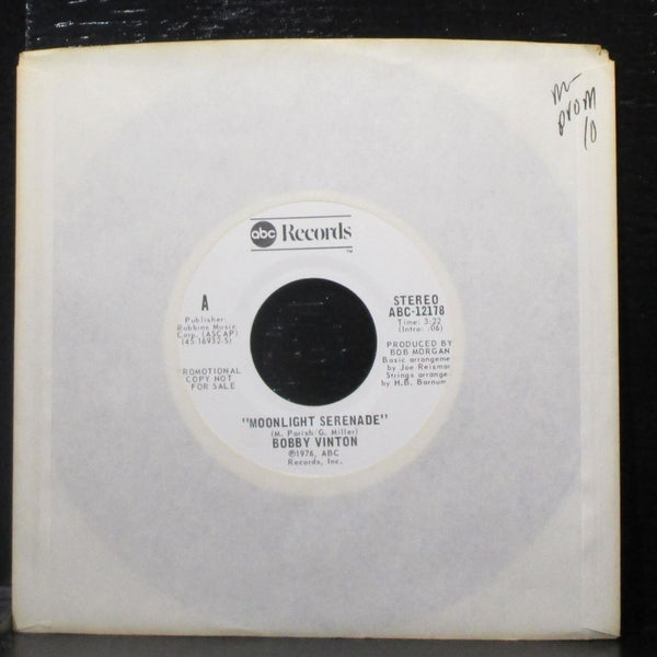 Bobby Vinton - Moonlight Serenade 7" Mint- Promo Vinyl 45 ABC-12178 USA 1976 - Shuga Records