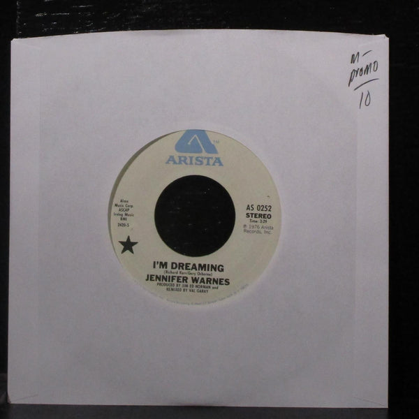Jennifer Warnes - I'm Dreaming 7" Mint- Promo Vinyl 45 Arista AS 0252 USA 1976 - Shuga Records