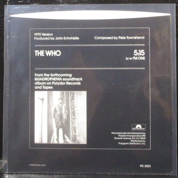 The Who - 5:15 / I'm One 7" Picture Sleeve Only Polydor PD 2022 USA 1979 - Shuga Records