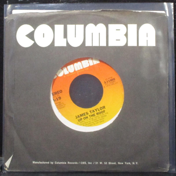 James Taylor - Up On The Roof / Chanson Franaise 7" Mint- Vinyl 45 Columbia USA - Shuga Records