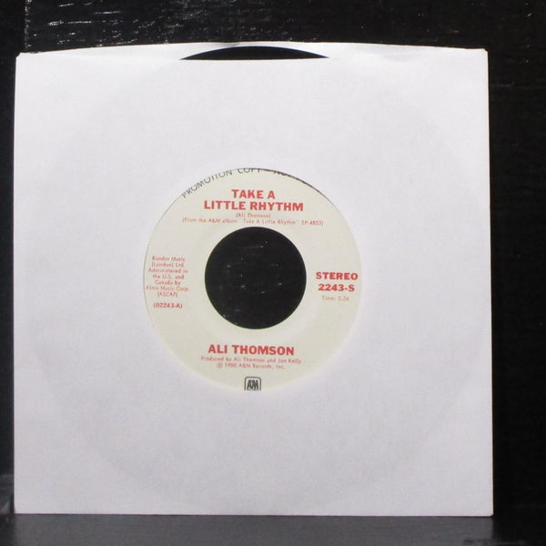Ali Thomson - Take A Little Rhythm 7" Mint- Promo Vinyl 45 A&M 2243 USA 1980 - Shuga Records