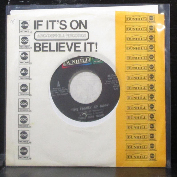Three Dog Night - The Family Of Man / Going In Circles 7" VG+ Vinyl 45-D-4306 - Shuga Records