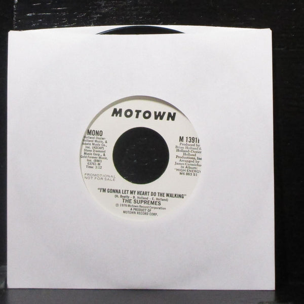 The Supremes - I'm Gonna Let My Heart Do The Walking 7" Mint- Promo Vinyl 45 - Shuga Records