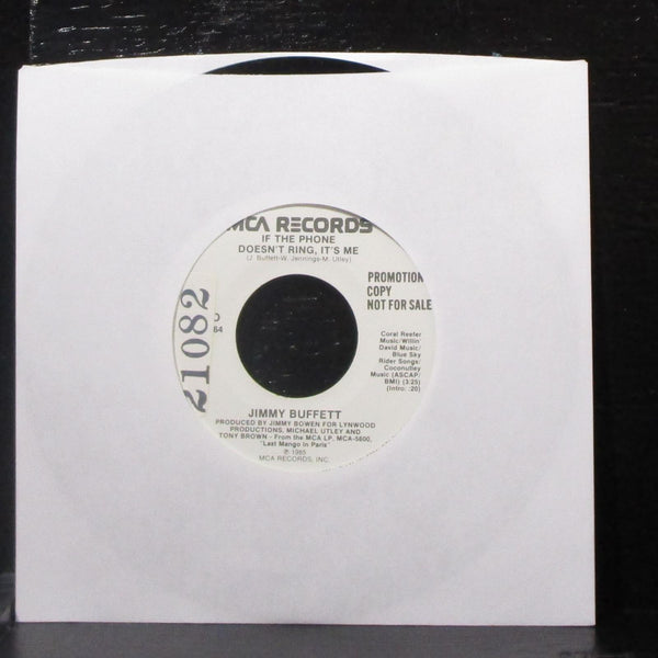 Jimmy Buffett - If The Phone Doesn't Ring, It's Me 7" Mint- Promo Vinyl 45 MCA - Shuga Records