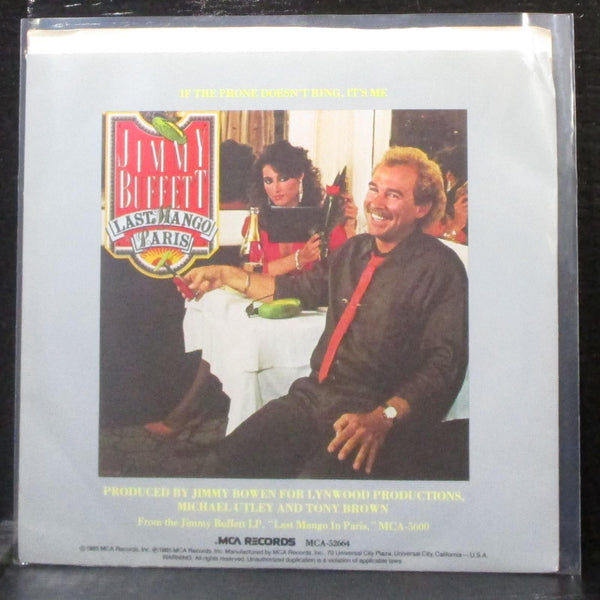 Jimmy Buffett - If The Phone Doesn't Ring, It's Me 7" Mint- Promo Vinyl 45 MCA - Shuga Records