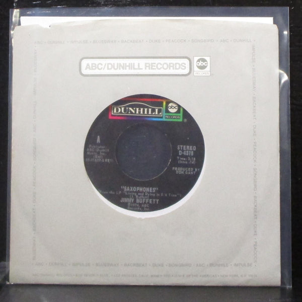 Jimmy Buffett - Saxophones / Ringling, Ringling 7" VG+ Vinyl 45 ABC D-4378 USA - Shuga Records