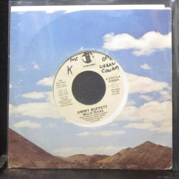Jimmy Buffett - Hello Texas 7" Mint- Promo Vinyl 45 Asylum E-47073 USA 1980 - Shuga Records